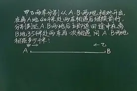 四：两车来回两次相遇，只知道相遇路程…方法独特一定收藏呦