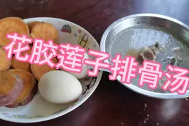 今天宝妈分享新的花胶莲子排骨汤，哺乳妈妈可以多喝，有助于下奶视频封面