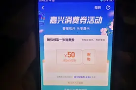 好消息:嘉兴消费券活动来了。你领到了吗？小龙媳妇领到100元！