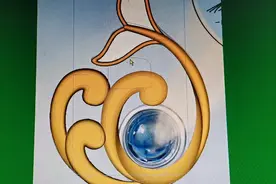 人鱼泡沫美人鱼鱼尾镶钻吊坠cad绘图