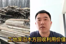 农民工在工地发现商机，回家回收加工废旧方木改变命运年入十几万视频封面