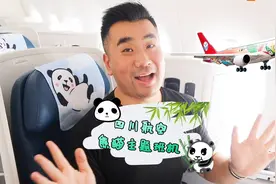 Sam首次体验四川航空，满满的熊猫元素，国宝实在太可爱了吧！视频封面