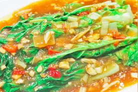 大厨分享蚝油小白菜家常做法，原汁原味，汤汁浓郁，做法特别简单视频封面