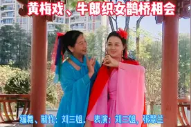 黄梅戏，经典流传，民间爱情故事《牛郎织女》鹊桥相会，歌醉舞美