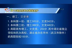 2019湖北高考分数线出炉