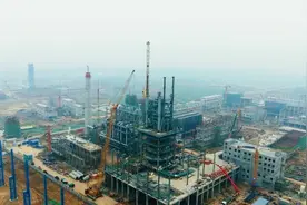 航拍周口沈丘县，安钢产能置换项目总投资300亿，占地5平方公里。视频封面