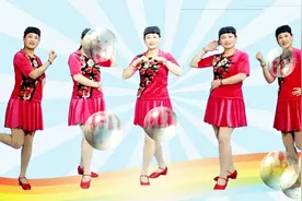 武丽萍广场舞《情歌赛过春江水》16步入门健身操