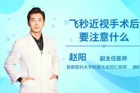 飞秒近视手术后要注意什么？视频封面