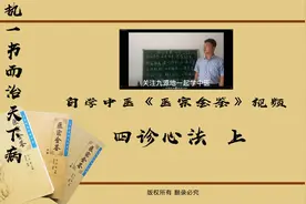 中医望诊从经络上诊断寒热，虚里是指什么？医宗金鉴四诊心法032视频封面