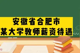 安徽合肥市某大学教师薪资待遇