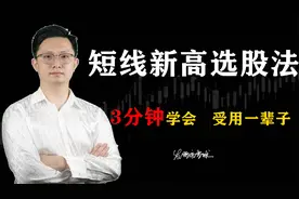 股票历史新高，是持有还是止盈？冠军操盘手教你后面如何吃大肉！