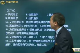心血管系统疾病用药07美洛托尔、拉贝洛尔、索他洛尔别称及特点等视频封面