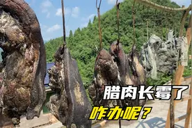 腊肉长霉了怎么办？农村小伙有妙招，几分钟学会视频封面