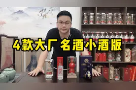 开箱4款大厂名酒的小酒版，都是四川的好酒，小容量自饮很不错！