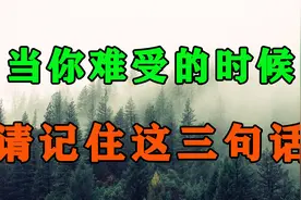 跟自己过不去，是多数人痛苦的根源！当你难受时，请记住这4句话视频封面
