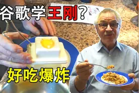 德国爷爷学中餐上瘾，用谷歌翻译挑战王刚蛋炒饭！在家也能做大厨视频封面