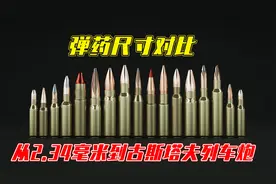 弹药尺寸对比，从2.34毫米到800毫米古斯塔夫列车巨炮视频封面