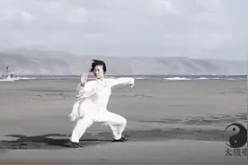 女子太极打得太美了，这架势至少十几年功底！ (1)