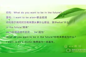 英语考点 六下8-1如何询问对方将来想从事什么职业视频封面