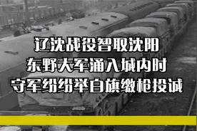 辽沈战役智取沈阳，东野大军涌入城内时，守军纷纷举白旗缴枪投诚视频封面