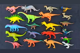 50只恐龙玩具集合，霸王龙、三角龙、腕龙、剑龙！