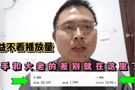 1799播放赚13块，百万大V都不会告诉你的收益算法，别再看播放了视频封面