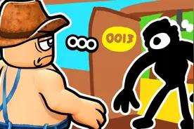 ROBLOX门的世界简单版：躲避浮空恶灵逃出密室地堡！