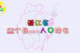 浙江省52个县（县级市）人口排名，猜猜浙江人口第一大县是谁？视频封面