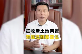 征收后土地闲置，农民还能要回么视频封面