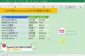 Excel中通过power query从文本中提取出中英文，简单高效！视频封面