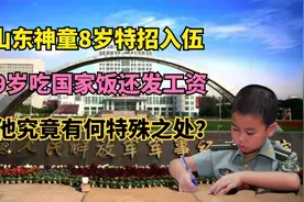 山东神童8岁特招入伍，9岁吃国家饭还发工资，他究竟有何特殊之处视频封面