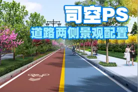 【司空侠PS教程】景观项目提升之道路两侧景观植物配置道路标准段视频封面