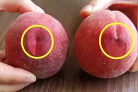 桃子甜不甜，瞄一眼这里就知道，一挑一个准，老果农方法太管用了视频封面