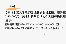 稿酬所得应纳税额的计算方法，值得收藏视频封面