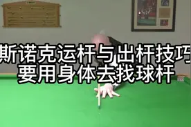 斯诺克运杆与出杆技巧-要用身体去找球杆@动耍视频封面