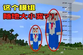 我的世界：人物可以随地大小变，小的时候特别小，大的时候特别大