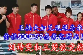 王楠夫妇兑现送房承诺，价值5000万9套豪宅送国乒9人，刘诗雯无缘视频封面