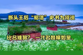 断头王后“昭信”史书为何说比吕雉狠？_一代名妓柳如是，视频封面