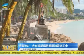特事特办  三亚大东海坍塌防潮堤加紧施工中视频封面
