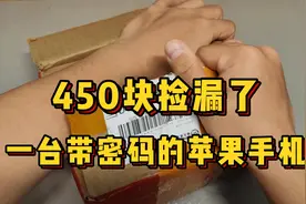 花了450元在闲鱼捡垃圾，结果捡漏到一台有密码的苹果手机！懵了视频封面
