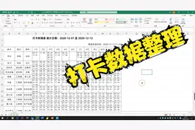 利用Excel整理打卡机中的考勤数据，5分钟搞定2天的工作量视频封面