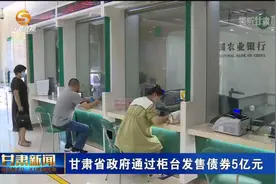 甘肃省政府通过柜台发售债券5亿元视频封面