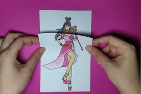 如何用一张纸手绘精灵梦叶罗丽王默一秒变身美人鱼，翻开太美了视频封面