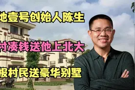 天地壹号创始人陈生，全村凑钱送他上北大，38年后报恩送全村别墅视频封面