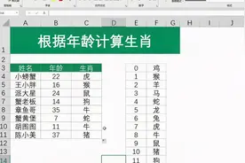 Excel如何根据年龄计算生肖？快来看看这个方法视频封面