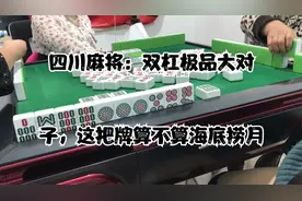 四川麻将：双杠极品大对子，这把牌算不算海底捞月视频封面