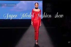 国际超模时装秀高挑性感的身材时尚高雅的红色蕾丝长裙，美不胜收视频封面