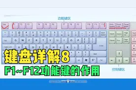键盘详解之功能键区详解，f1到f12键的功能？视频封面