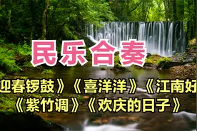 民乐合奏名曲《迎春锣鼓》喜洋洋》江南好》紫竹调》欢庆的日子》视频封面