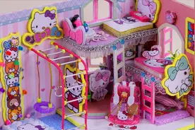 DIY手工：制作凯蒂猫系列迷你小房间，好好玩视频封面